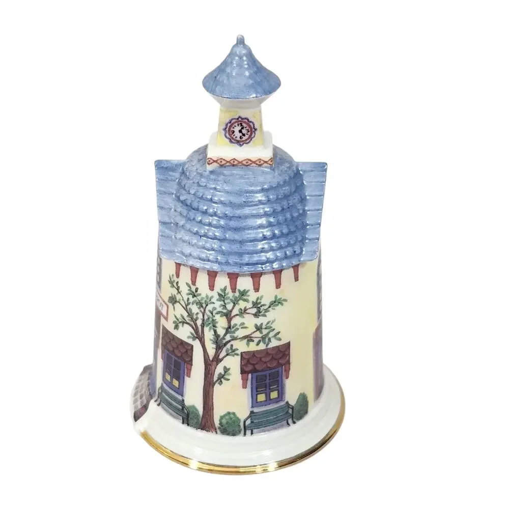VTG 1993 LENOX COUNTRY VILLAGE "VILLAGE DEPOT" BELL PORCELAIN NEW W/O BOX - Picture 2 of 5